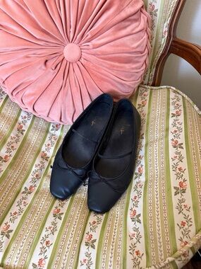 Black Mary Jane Ballet Flats with Bows